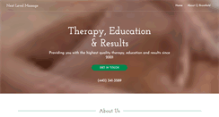 Desktop Screenshot of nextlevelmassage.com