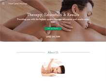 Tablet Screenshot of nextlevelmassage.com